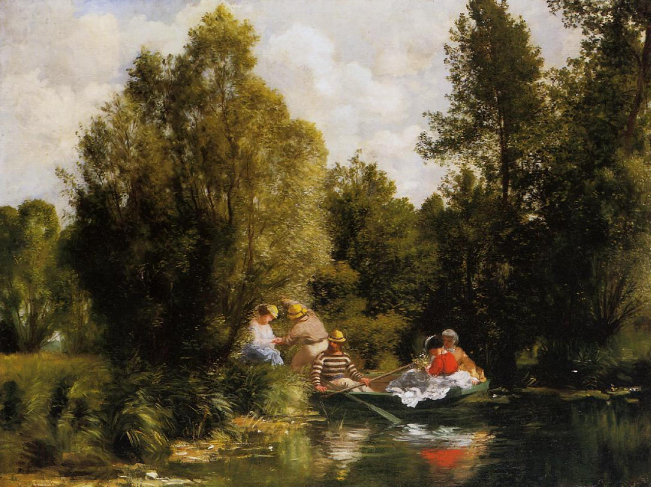 The Fairies Pond - Pierre-Auguste Renoir painting on canvas